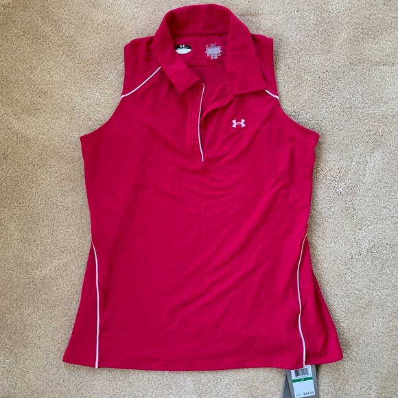 Under Armour Tops - NWT Under Armour Raspberry Polo